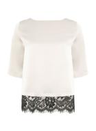 Dorothy Perkins Champagne Satin Lace T-shirt
