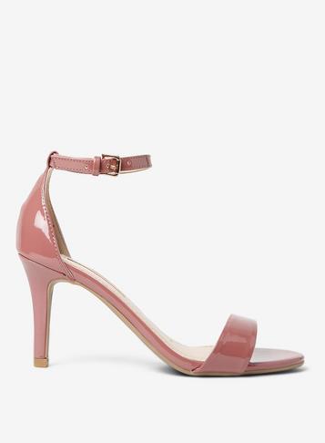 Dorothy Perkins Rose Pu Stella Mid Heel Sandals