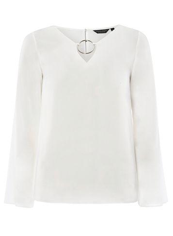 Dorothy Perkins Ivory Hoop Detail Top