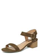 Dorothy Perkins Khaki 'sheryl' Low Heel Sandals