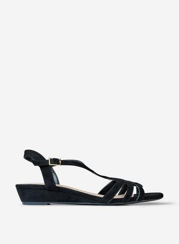 Dorothy Perkins Black 'rocket' Mini Wedge Sandals