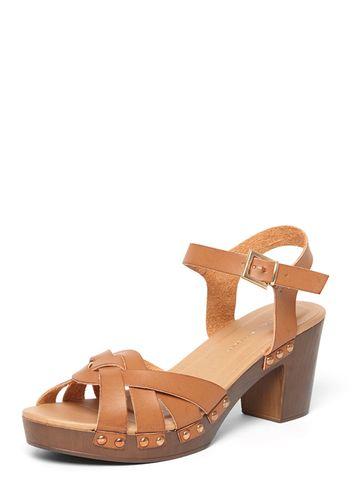 Dorothy Perkins Tan 'ross' Twist Clog Sandals