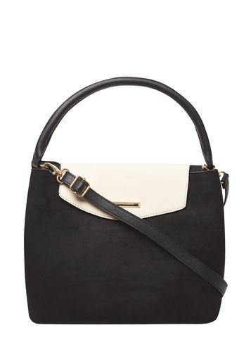 Dorothy Perkins Black Double Flap Tote Bag