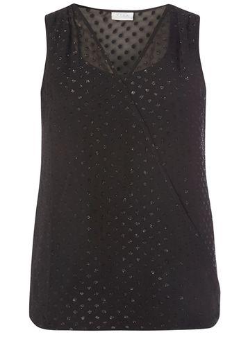 Dorothy Perkins *vila Black Sparkle Top