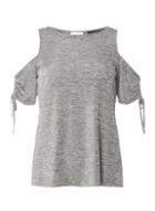 Dorothy Perkins Silver Ruched Side Top