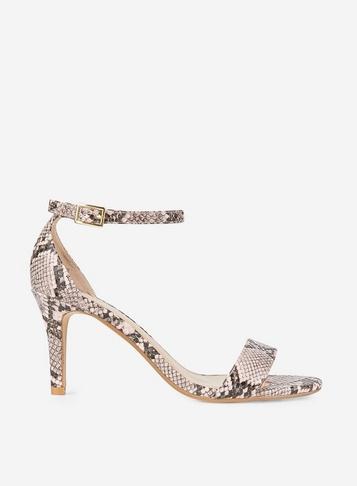 Dorothy Perkins Wide Fit Multi Colour 'sizzle' Snake Print Heel Sandals