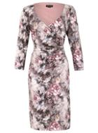 Dorothy Perkins *solo Grey Floral Wrapover Dress