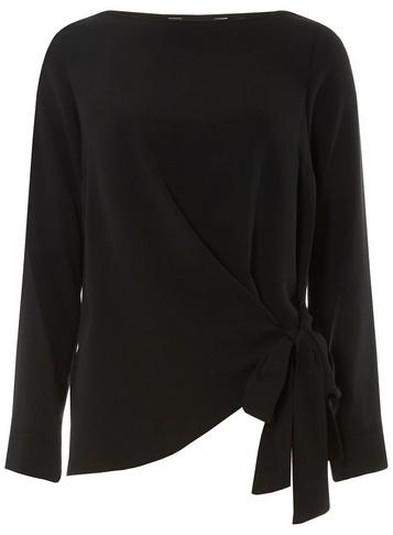 Dorothy Perkins Black Tie Side Top