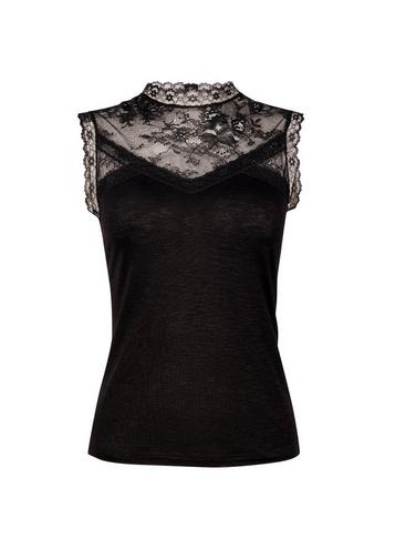 Dorothy Perkins Petite Black Victoria Top