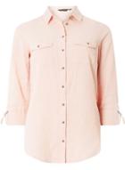 Dorothy Perkins Pink Cotton Linen Shirt