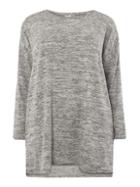 Dorothy Perkins *juna Rose Curve Grey Touch Knitted Tunic Jumper