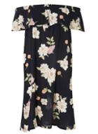 Dorothy Perkins Navy Bloom Bardot Dress