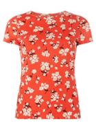 Dorothy Perkins Petite Red Floral T-shirt