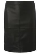Dorothy Perkins *vila Black Faux Leather Skirt