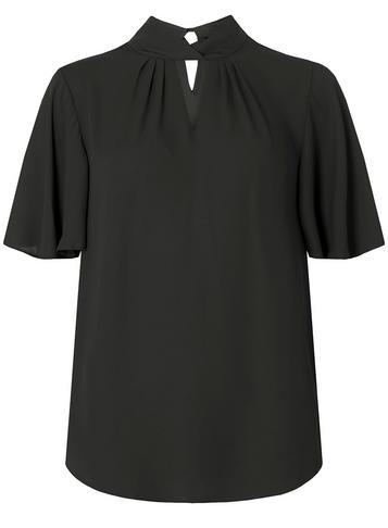 Dorothy Perkins *tall Black Twist Neck Top