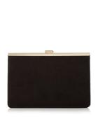 Dorothy Perkins *head Over Heels 'barlie' Black Clutch Bag