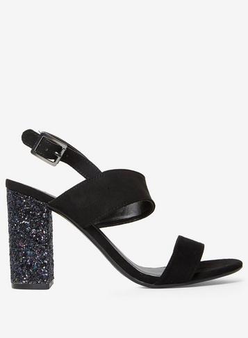 Dorothy Perkins Black 'strike' Heeled Sandals