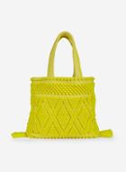 Dorothy Perkins Lemon Bobble Beach Shopper Bag
