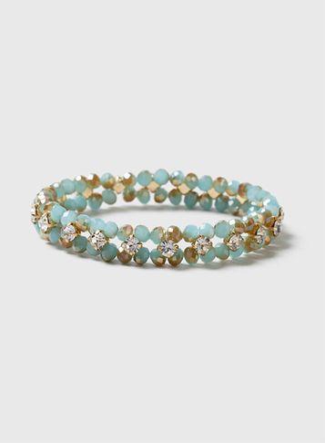 Dorothy Perkins Bead And Rhinestone Bracelet