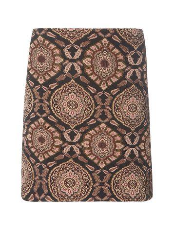 Dorothy Perkins Petite Black Floral Jacquard Skirt