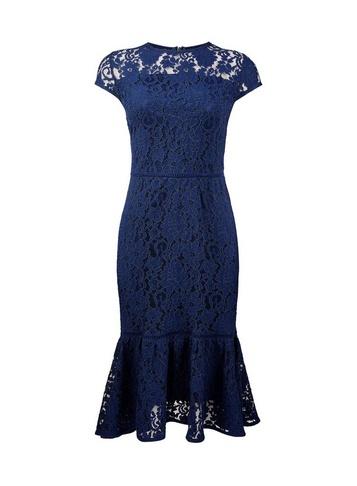 *luxe Navy Lace Dress