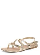 Dorothy Perkins Gold Fine Strappy Sandals