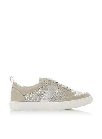 *head Over Heels By Dune Grey 'elita' Trainers