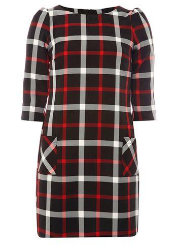 Dorothy Perkins Multi Coloured Checked Shift Dress