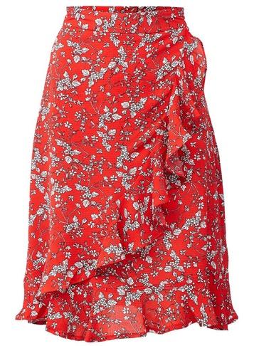 *izabel London Ditsy Floral Print Pephem Skirt