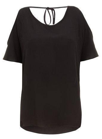 Dorothy Perkins Black Cold Shoulder Top