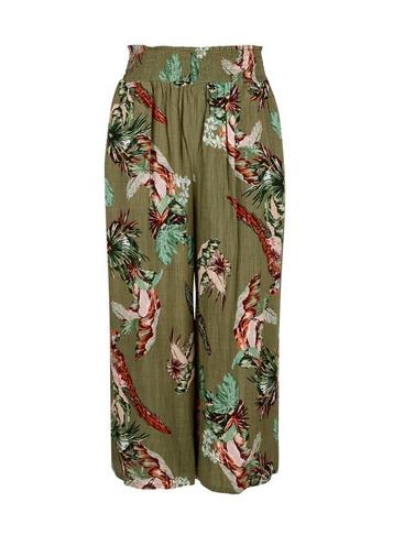 Dorothy Perkins Khaki Parrot Print Culotte Trousers