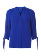 Dorothy Perkins Cobalt Tie Cuff Shirt