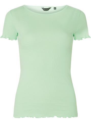 Dorothy Perkins Green Lettuce Edge T-shirt