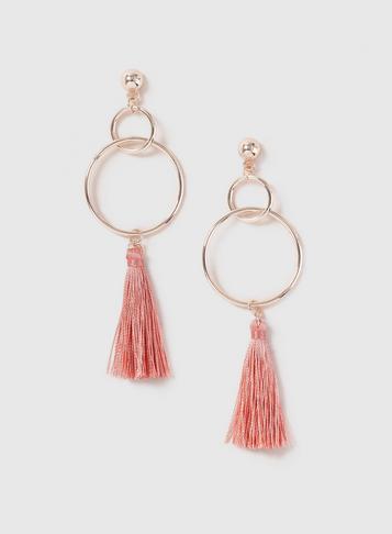 Dorothy Perkins Hoop And Tassel Earrings