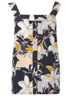 Dorothy Perkins *tall Navy And Orange Button Camisole Top