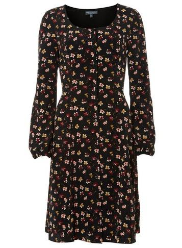 Dorothy Perkins *tall Multi Coloured Ditsy Floral Print Skater Dress