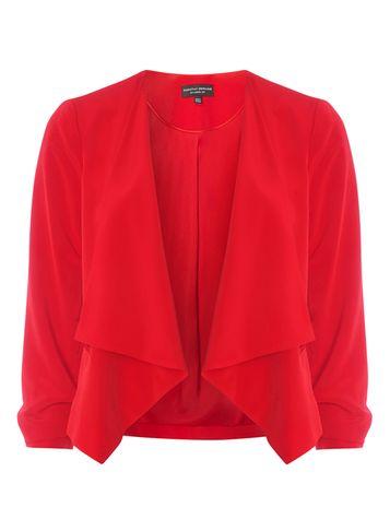 Dorothy Perkins Red Soft Waterfall Jacket