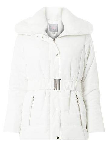 Dorothy Perkins Petite Ivory Short Padded Jacket