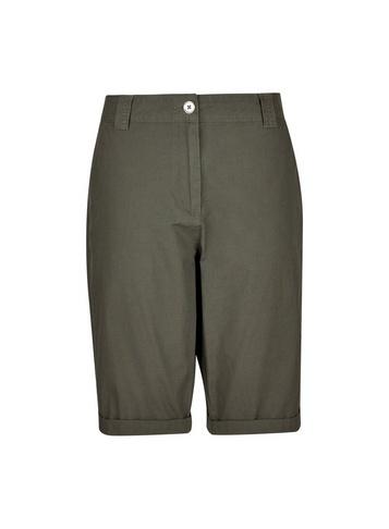 Dorothy Perkins Khaki Knee Cotton Shorts