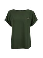Dorothy Perkins Khaki Button Pocket T-shirt