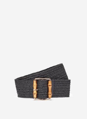 Dorothy Perkins Black Bamboo Buckle Belt
