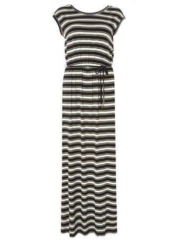 Dorothy Perkins *tall Khaki Stripe Maxi Dress