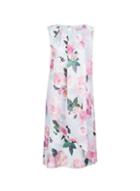 *billie & Blossom Tall Grey Floral Print Trapeze Dress