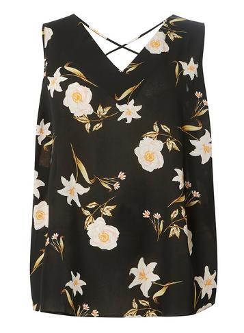 Dorothy Perkins *dp Curve Black Floral Camisole Top
