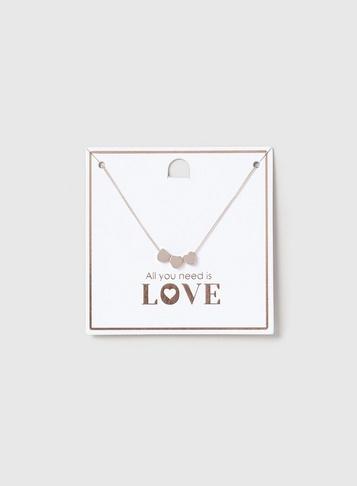 Dorothy Perkins Rose Gold Heart Cluster Short Necklace