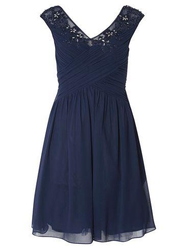 Dorothy Perkins *showcase Navy 'bella' Prom Dress