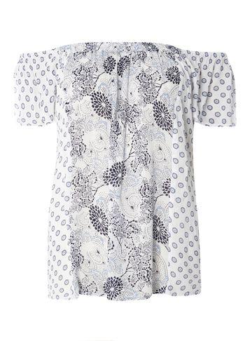 Dorothy Perkins Ivory Mix And Match Bardot Top