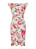 Dorothy Perkins *girls On Film Multi Colored Print Bardot Dress