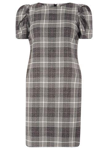 Dorothy Perkins Grey And Ivory Check Shift Dress