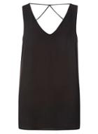 Dorothy Perkins Black Cross Back Top